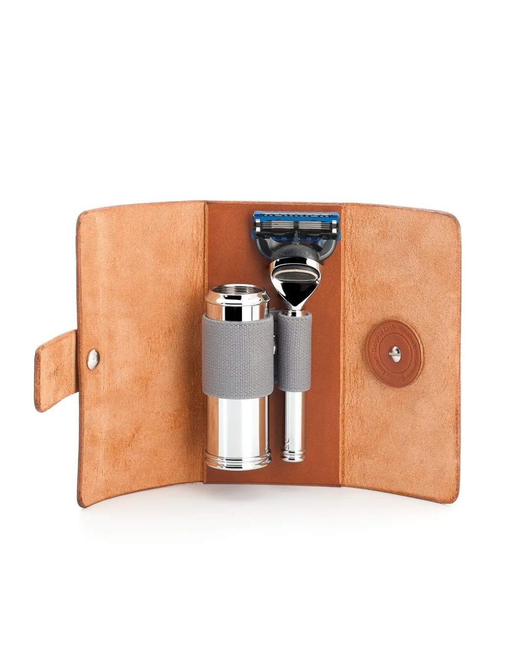 Mühle - Set da Viaggio Rasoio Fusion e Pennello Cromato - Coltelleria Lorenzi Milano