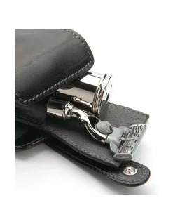 Mühle - Set da Viaggio Rasoio Mach3 e Pennello Cromato - Coltelleria Lorenzi Milano
