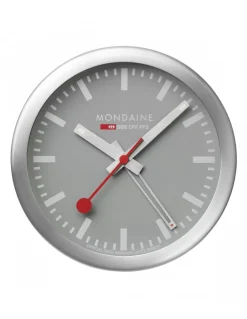 Mondaine Desk Clock Grigio - Orologio da tavolo con sveglia