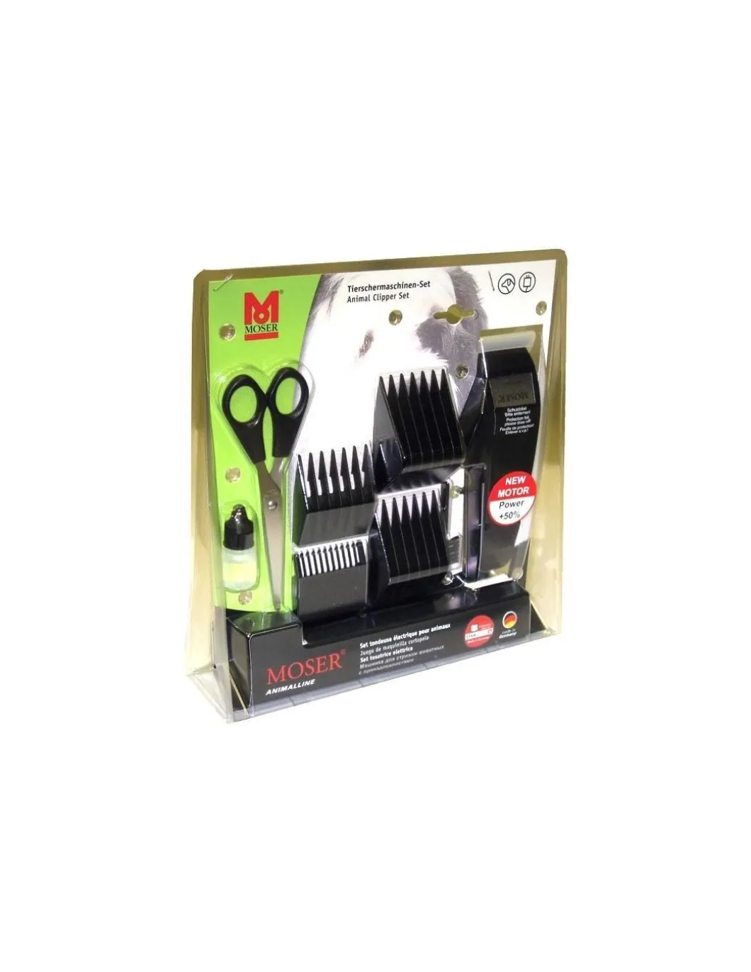 Moser - Tosatrice Professionale per Animali 1400 AnimalLine Nera - Coltelleria Lorenzi Milano