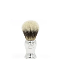 Pennello da Barba Tasso Silvertip con manico in Argento 925