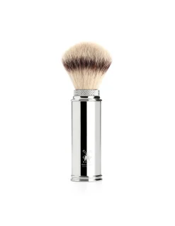 Pennello da Barba Viaggio Chrome SilverTip Fibre