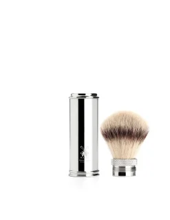 Pennello da Barba Viaggio Chrome SilverTip Fibre