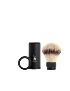 Pennello da Barba Viaggio SilverTip Manico Nero