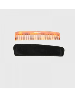 Pettine Seghettato Rado Tartarugato con Bustina