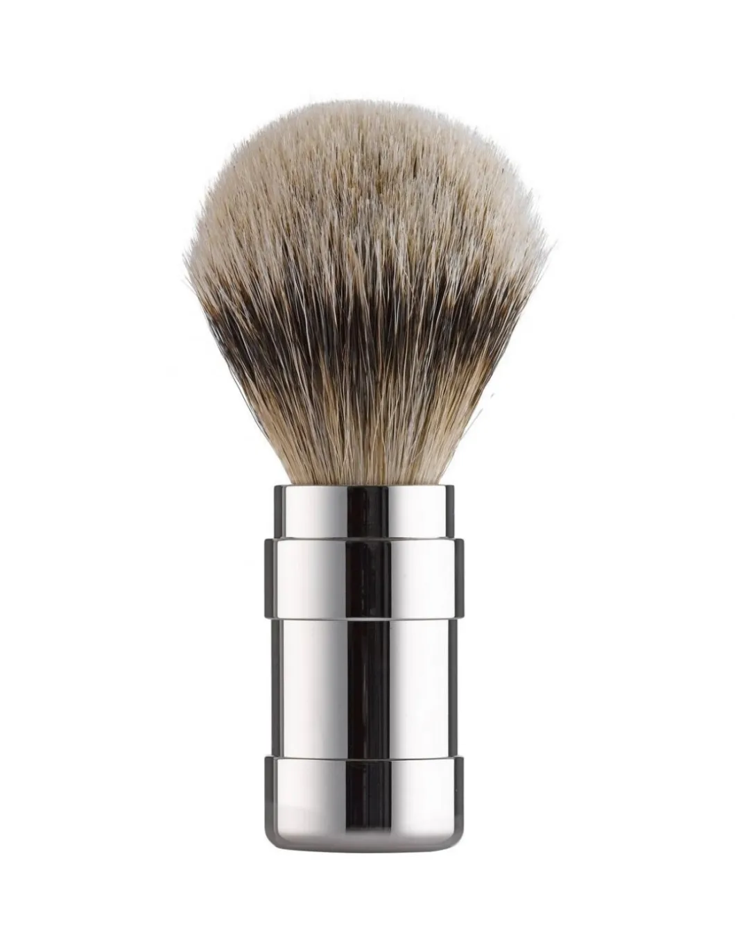 PILS - Pennello da Barba in Tasso e Acciaio Inox Cromato 101RWL21 - Coltelleria Lorenzi Milano