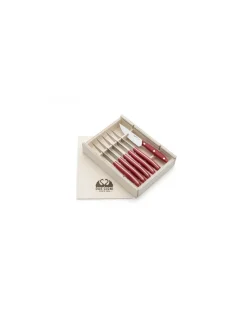 Set 6 Coltelli Bistecca America Rosso Serie 1896
