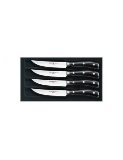 Set Coltelli da Bistecca 4 pz Ikon Neri