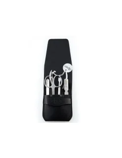 Set Manicure in Pelle Collection Inox Nero