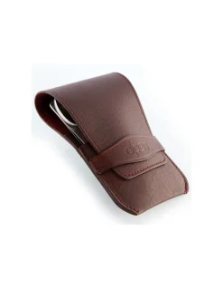 Set Manicure in Pelle Collection Inox Bordeaux