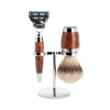 Set Rasoio Fusion Proglide e Pennello in Tasso Legno di Radica Stylo