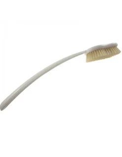 Spazzola da Bagno Manico Bianco Setole Maiale