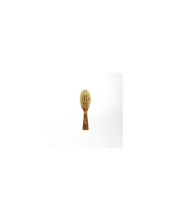 Spazzola Per Capelli Piccola Ovale Tartarugata Setole Bianche