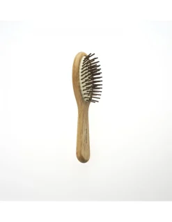 Spazzola per Capelli Pneumatica Ovale Piccola in Legno Pichi in Carpino