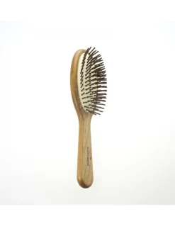 Spazzola per Capelli Pneumatica Ovale Grande in Legno Pichi Carpino