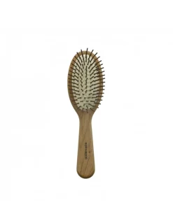 Spazzola per Capelli Pneumatica Ovale Grande in Legno Pichi Carpino
