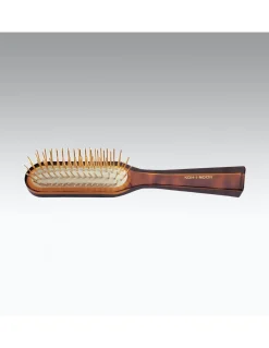 Spazzola Pneumatica Rettangolare tartarugata Jaspe' Picchi Oro