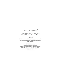 The Laundress - Static Solution - Coltelleria Lorenzi Milano