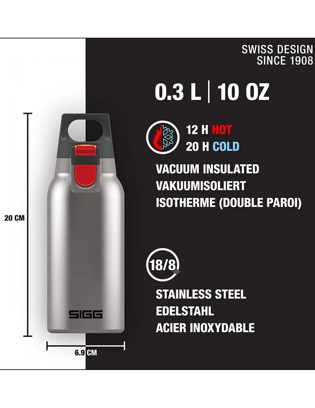 Thermo Flask Hot & Cold ONE Brushed 0.3 L