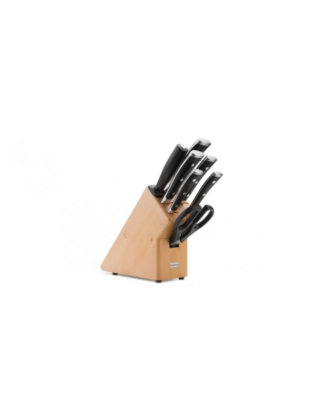 Wüsthof - Ceppo di coltelli Wusthof Ikon Neri 9875 7 pz - Coltelleria Lorenzi Milano