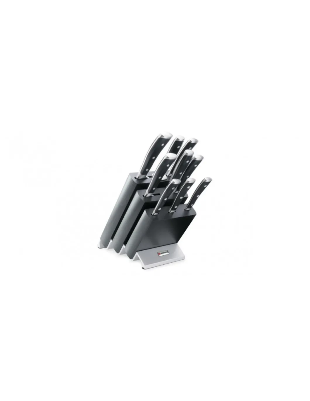 Wüsthof - Ceppo di coltelli Wusthof Ikon Neri 9873 9 pz - Coltelleria Lorenzi Milano