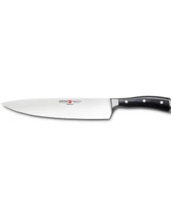 Wüsthof - Coltello da Cuoco Classic Ikon Nero da 26 cm 4696/26 - Coltelleria Lorenzi Milano