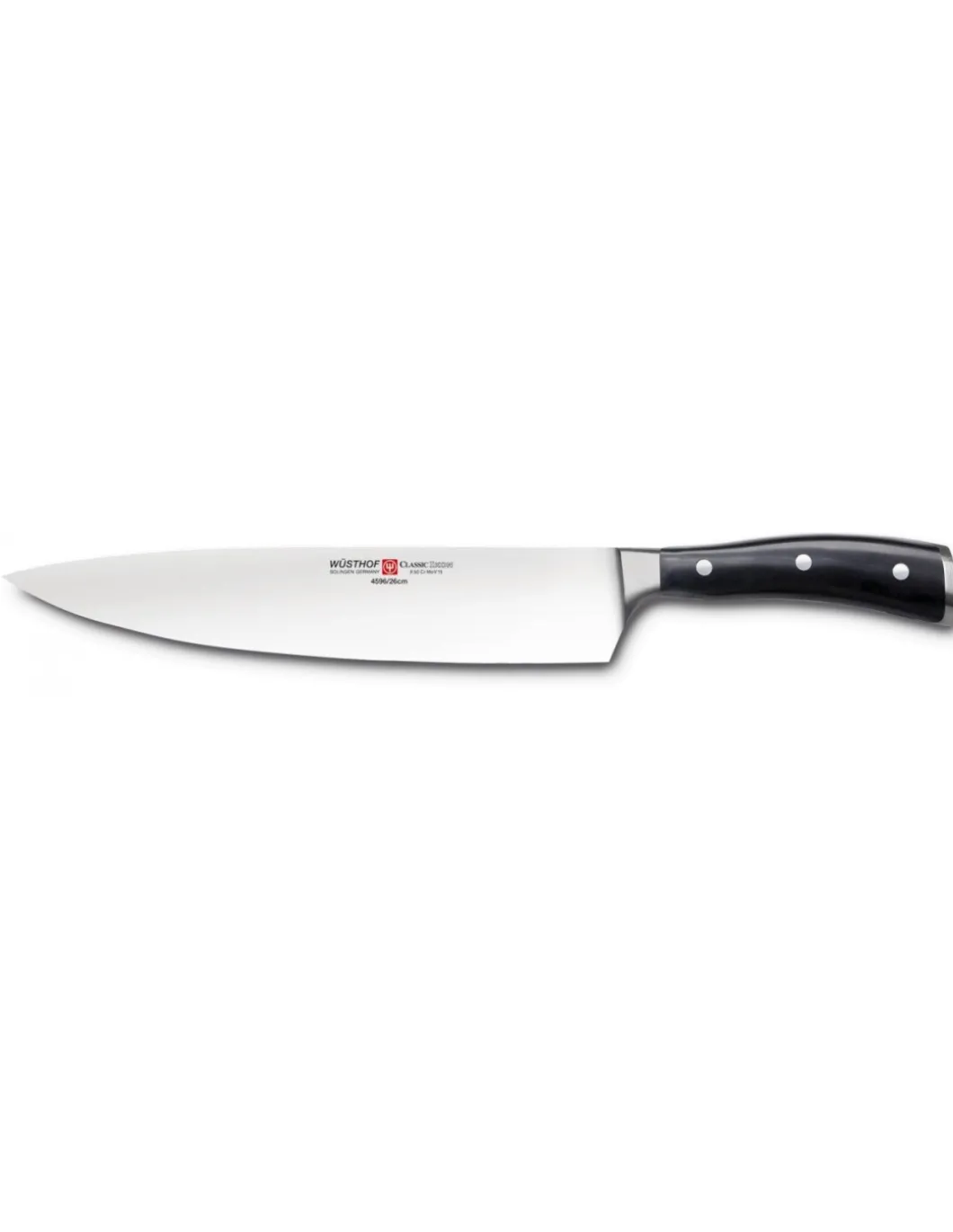 Wüsthof - Coltello da Cuoco Classic Ikon Nero da 26 cm 4696/26 - Coltelleria Lorenzi Milano
