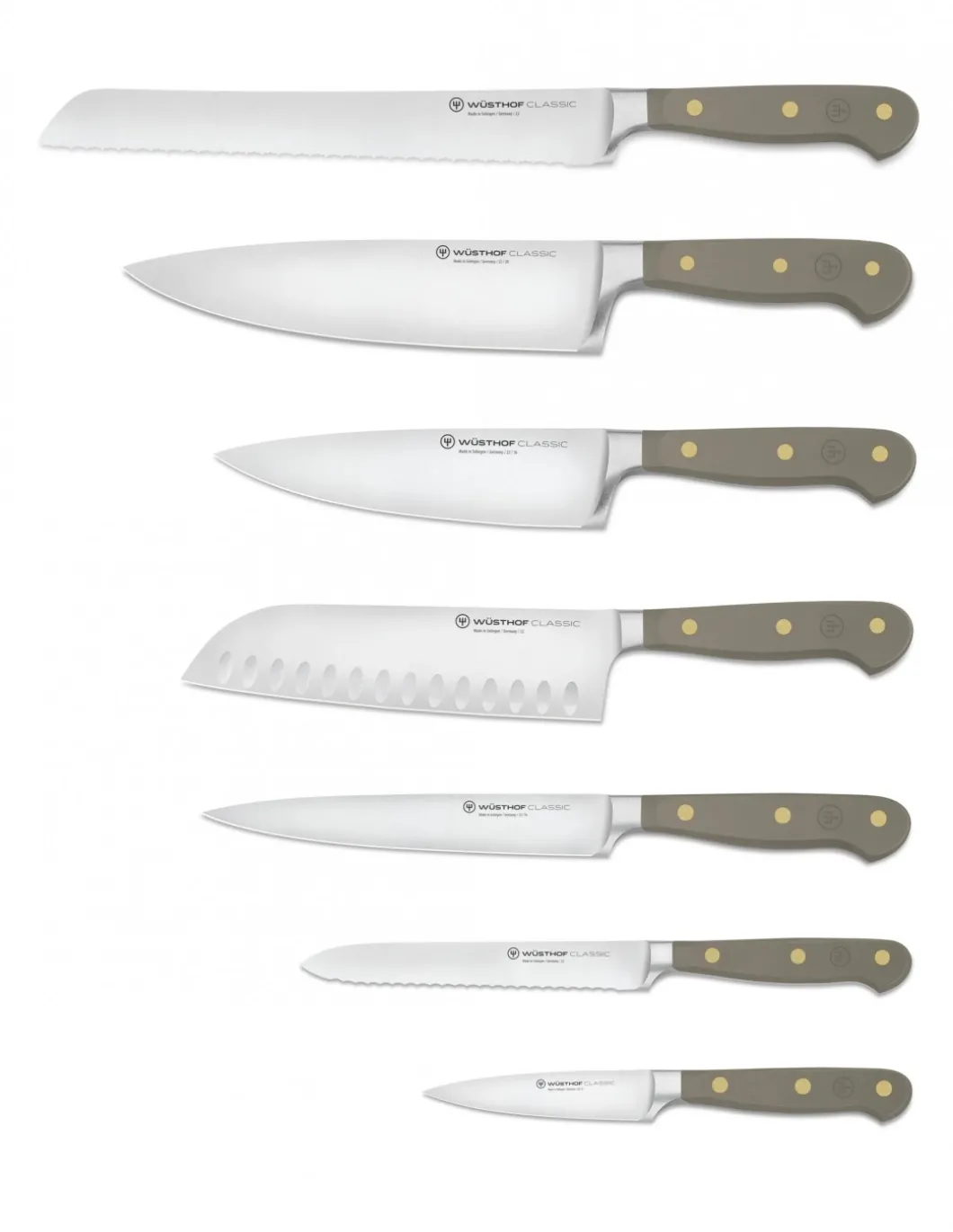 Wusthof Classic Blocco con 7 coltelli Color Ostrica