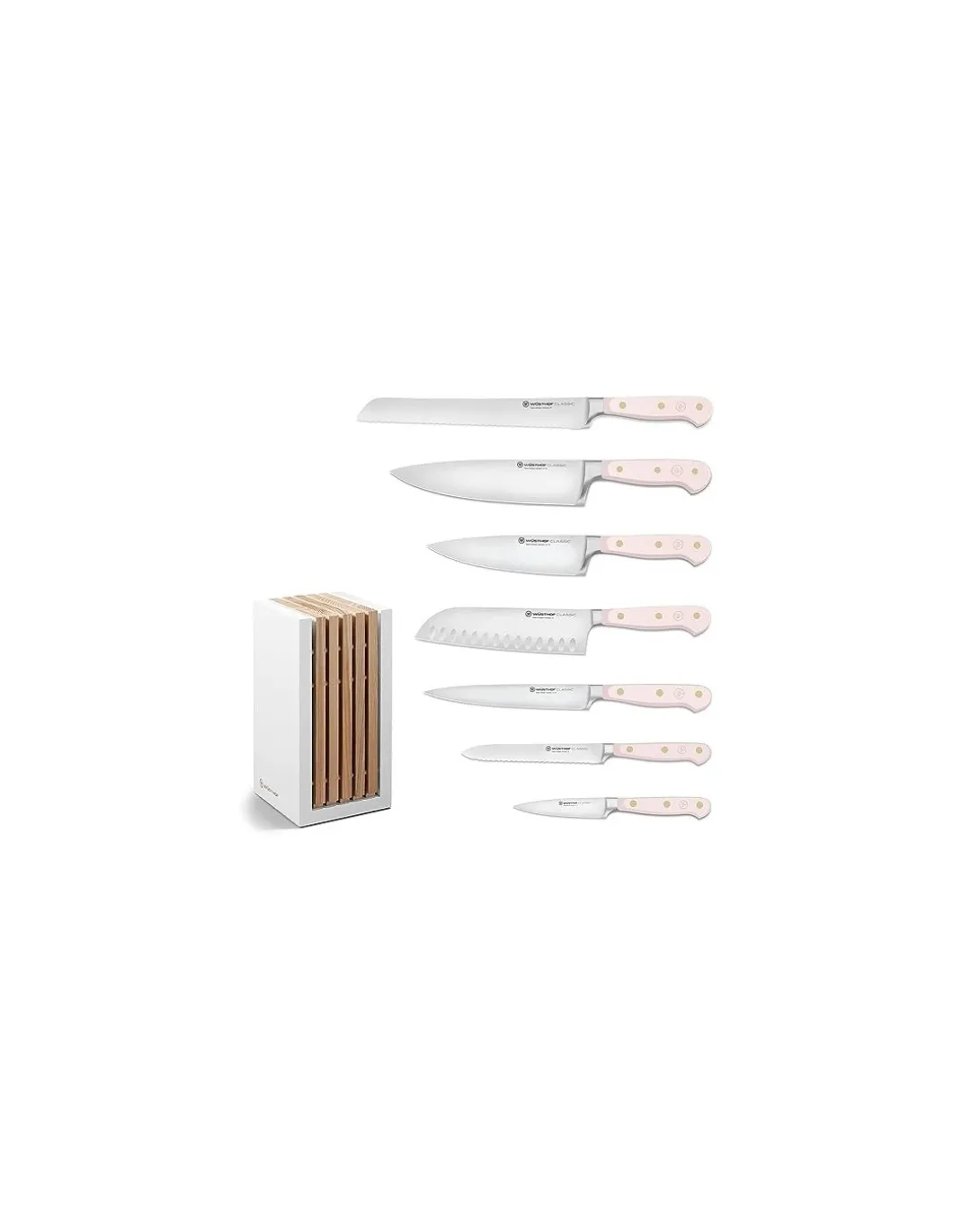 Wusthof Classic Blocco con 7 coltelli Pink Himalayan Salt (rosa)