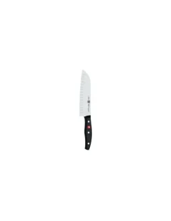 Zwilling - Coltello Santoku Alveolato Twin Pollux in omaggio Rotella taglia pizza - Coltelleria Lorenzi Milano
